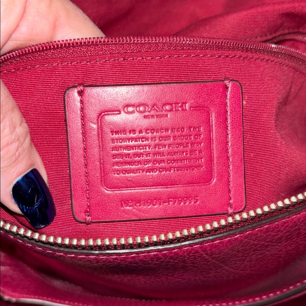Coach Suede Marlon Hobo Pebbled leather - Picture 5 of 7